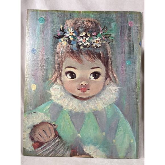 Sherle Big Eye Litho Prints Gigi & Jaque Museum Editions 14 x 11 Unframed 1960s - Picture 2 of 8